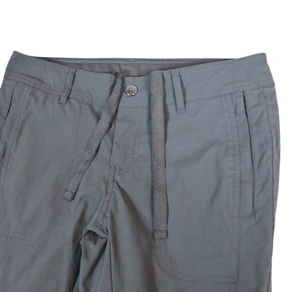 REI Stone Gray Outdoor Hiking Pants Women’s 4 Utility Travel Convertible Zip Off - Picture 3 of 9